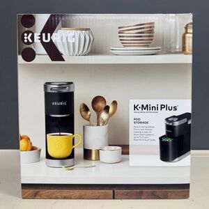 Keurig K-Mini Plus Coffee Maker - Black and Silver